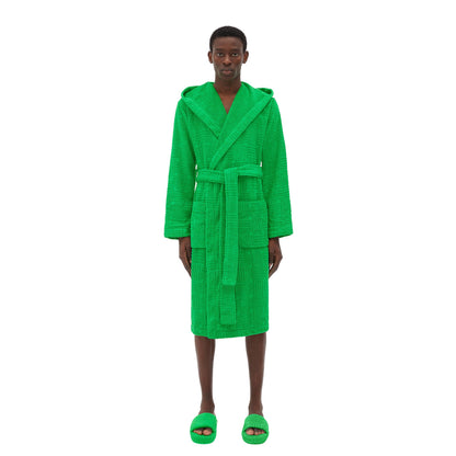 Onesizestore Bottega Veneta Accappatoio Cotton Terry Bathrobe “Grass” 650696 3V106 3707