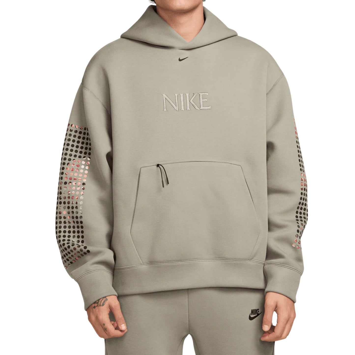Onesizestore Felpa Nike Tech Light Army Graphic Fleece Hoodie HJ0683 320
