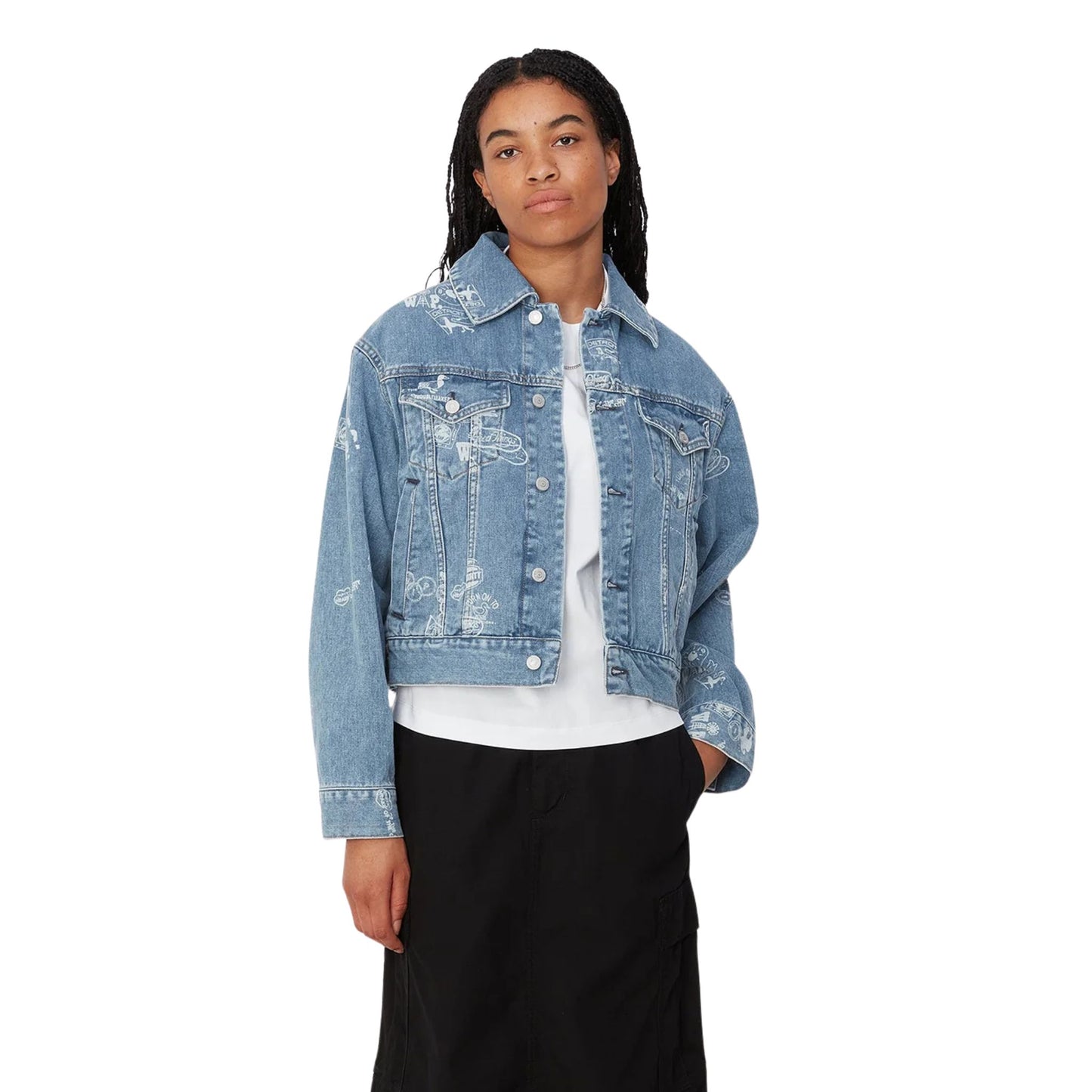 Onesizestore Giacca Di Jeans Carhartt WIP Women’s Stamp Jacket I033744