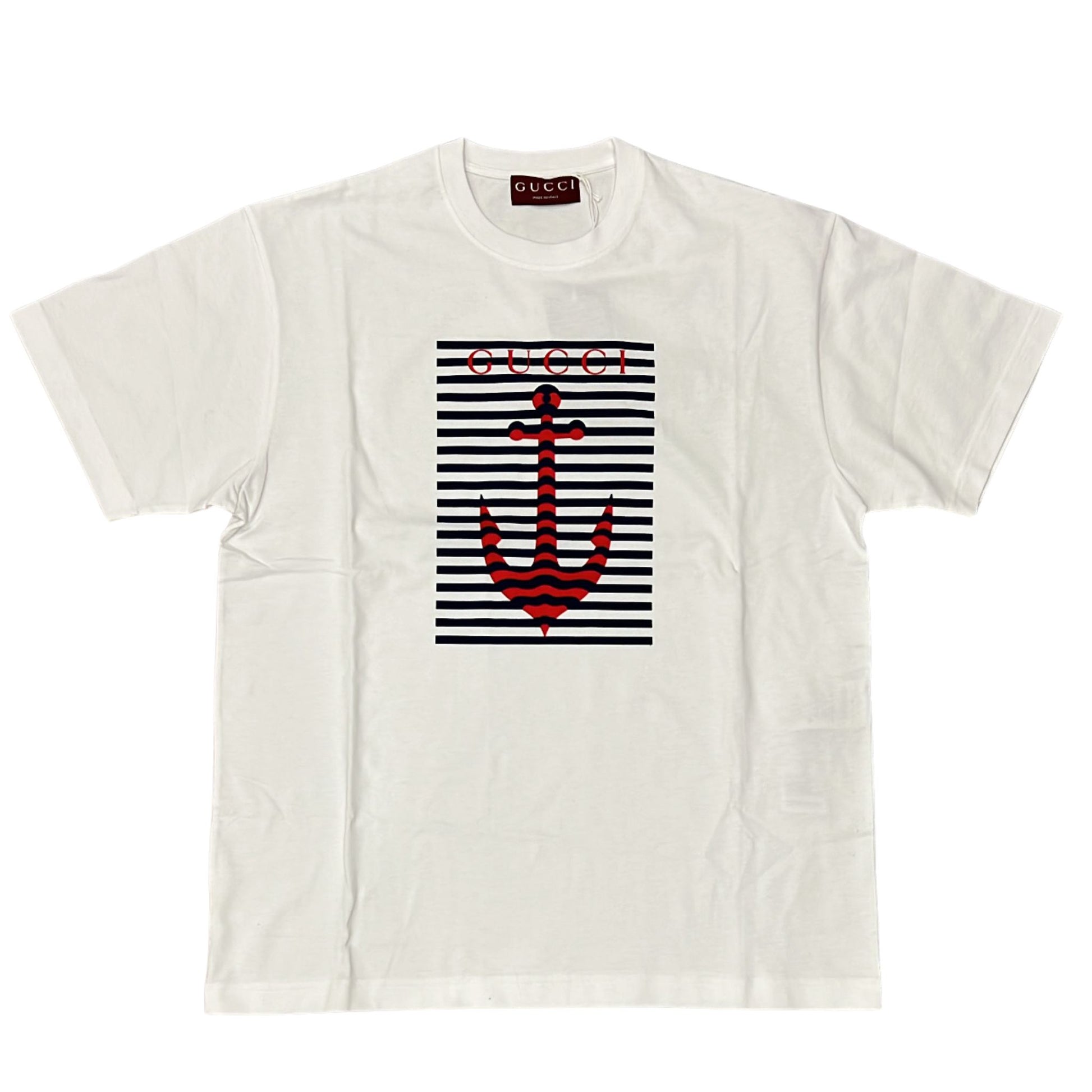 Onesizestore Gucci Lido Printed Cotton Crewneck T-Shirt 796395 XJHD1 9034