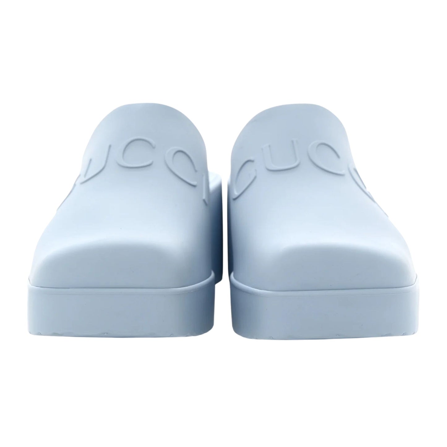 Onesizestore Gucci Sandalo Rubber Embossed Logo Mule 725899 170