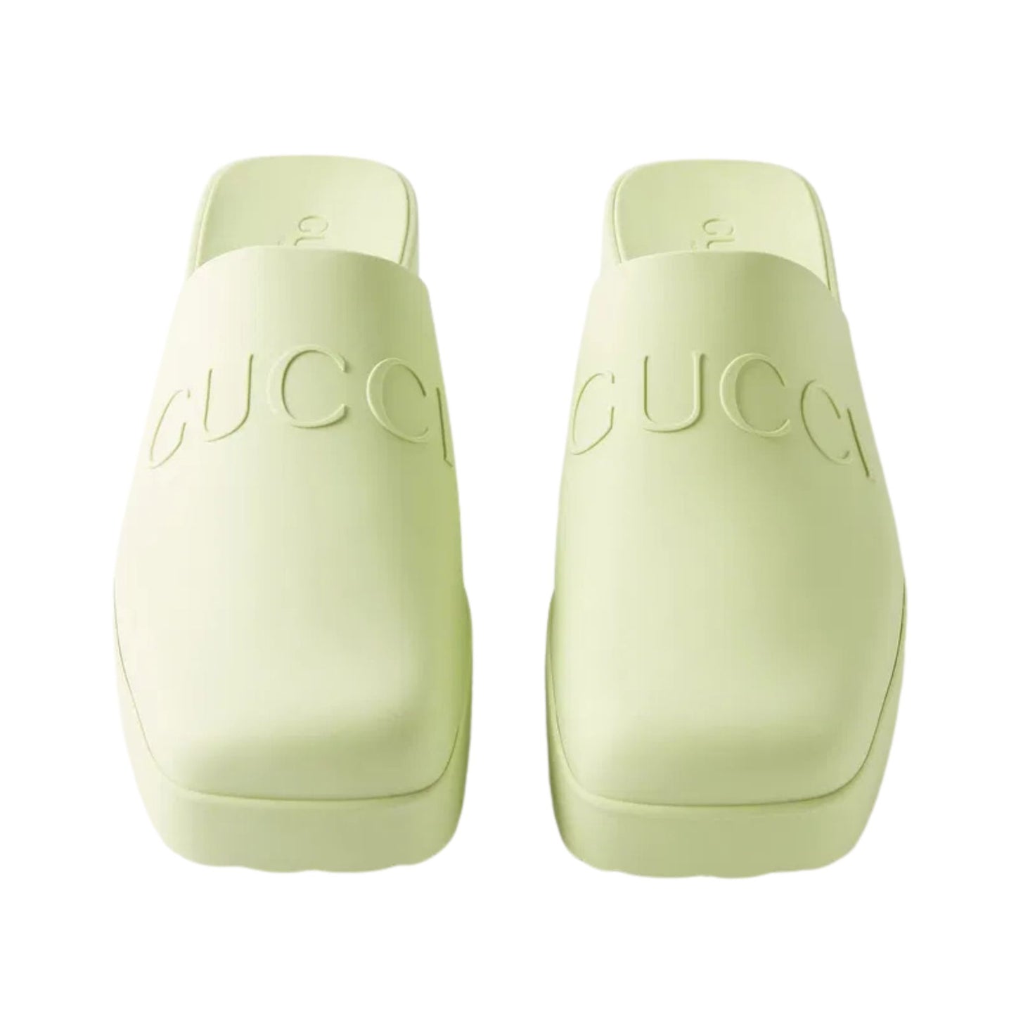 Onesizestore Gucci Sandalo Rubber Embossed Logo Mule 725899 170