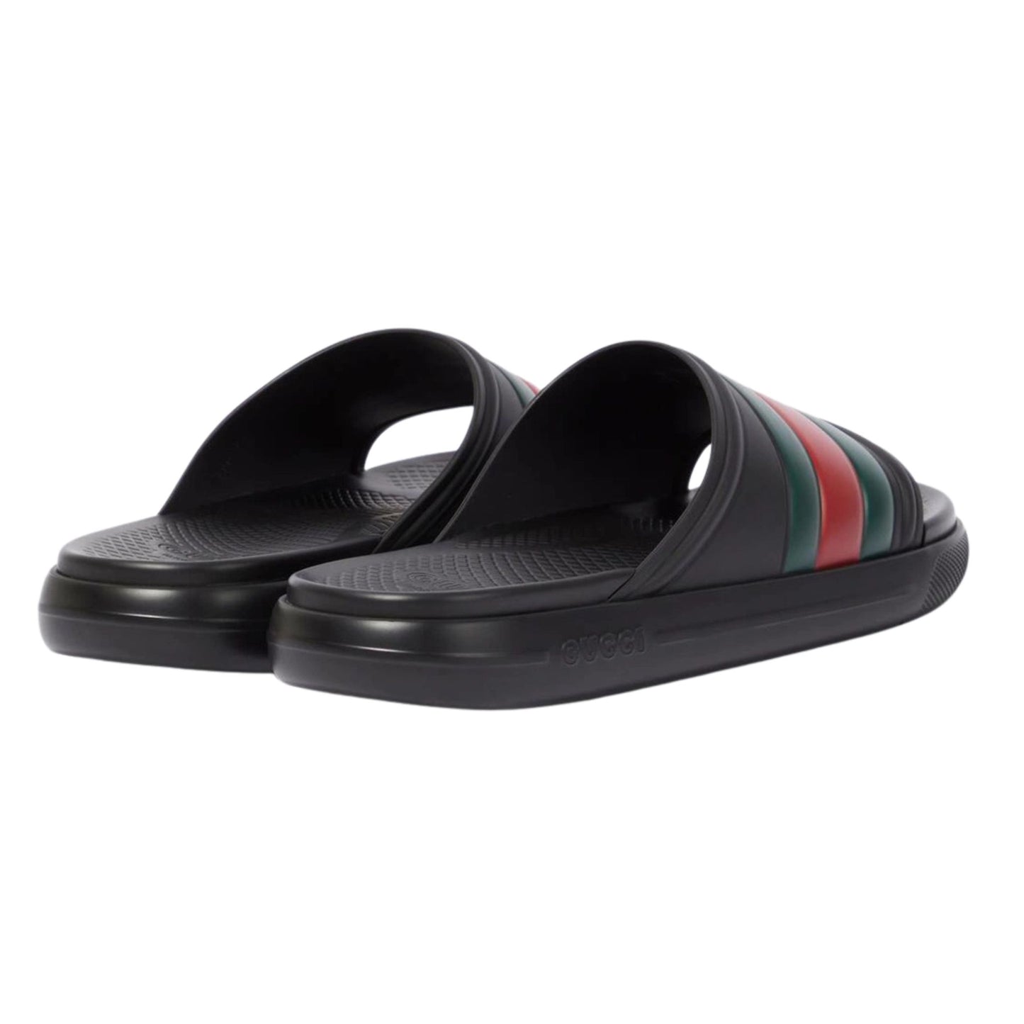 Onesizestore Gucci Sandalo Web Rubber Slides 780286 160