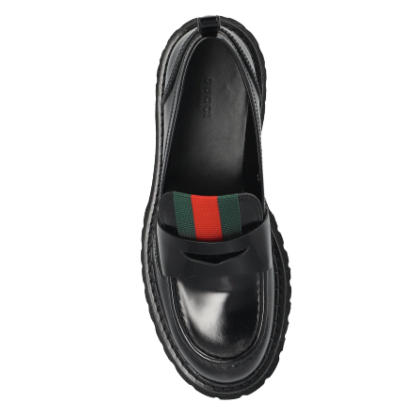 Onesizestore Gucci Women’s Leather Web Loafers 806399 AADIX 1060