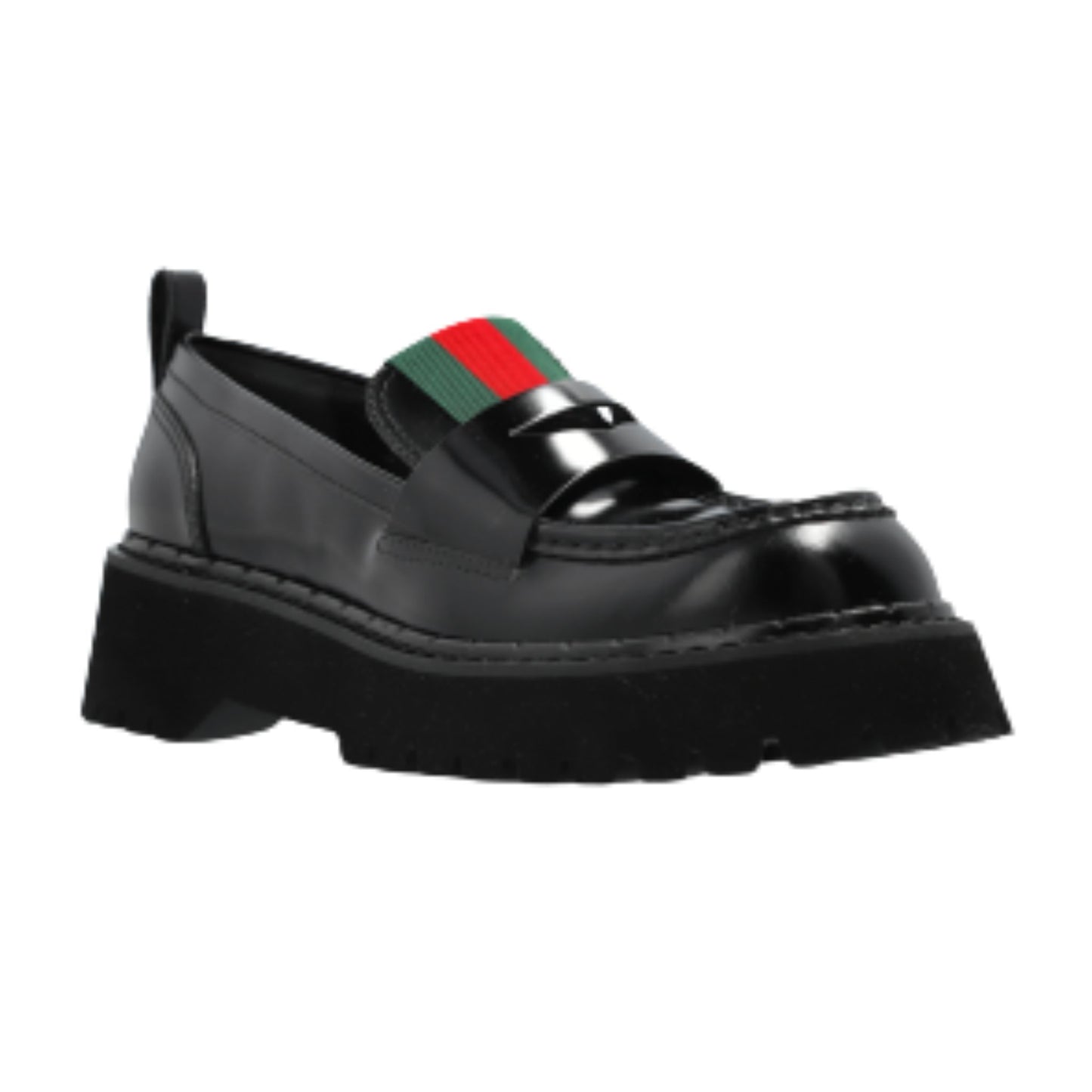Onesizestore Gucci Women’s Leather Web Loafers 806399 AADIX 1060