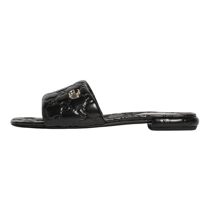 Onesizestore Gucci Women’s Slide Sandal with Double G in GG Leather 816330 AAEA2 1000