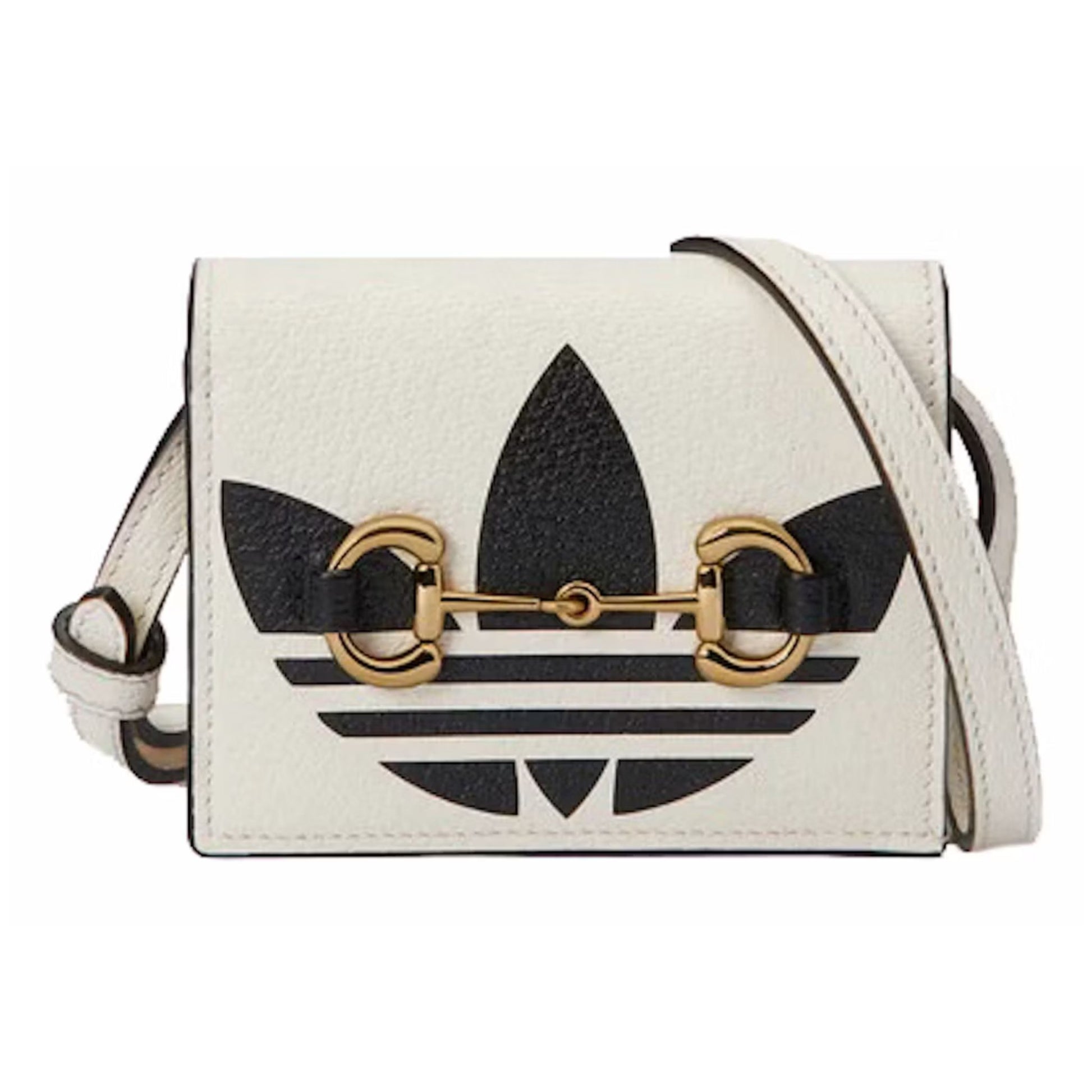 Onesizestore Gucci x adidas Horsebit Card Holder with Strap 702248 2149