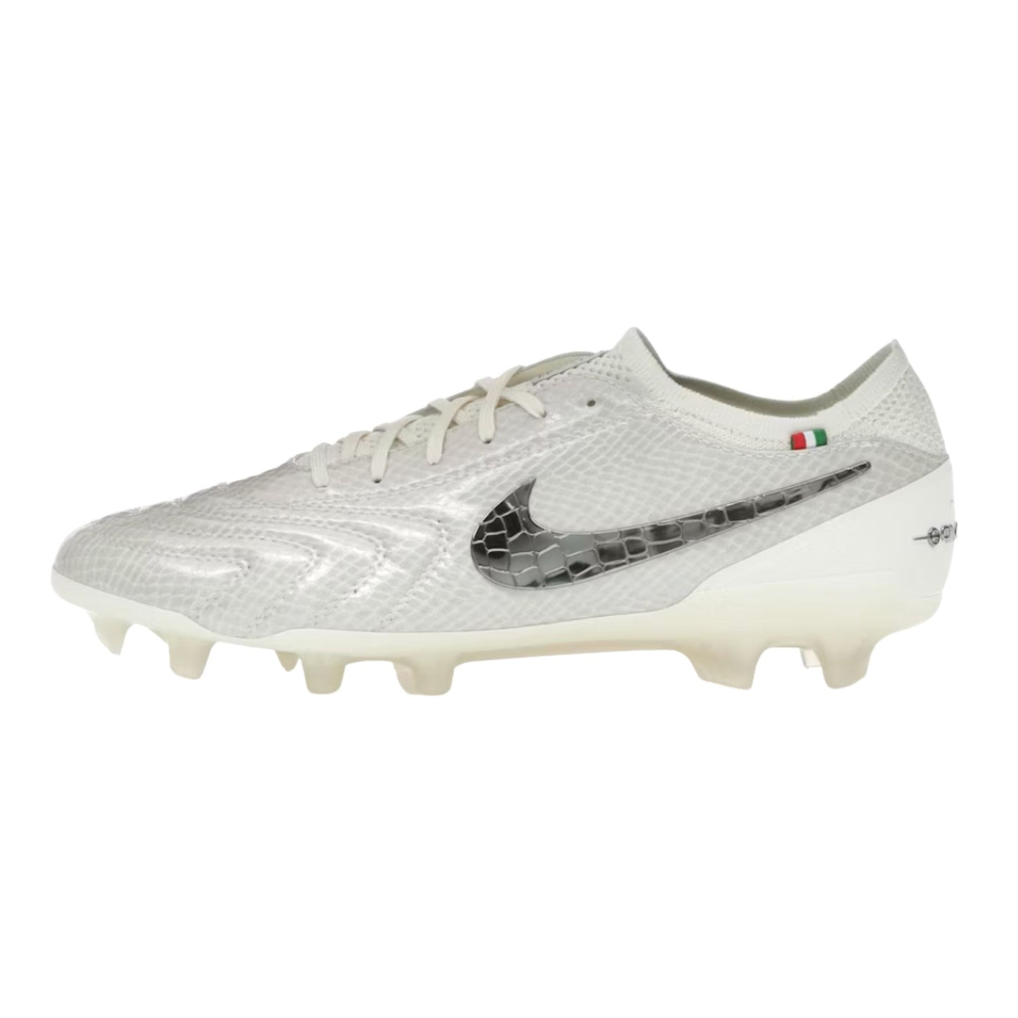 Onesizestore Nike Tiempo Legend 10 Elite Luxe FG Montebelluna in pelle di serpente bianca FZ1487 100