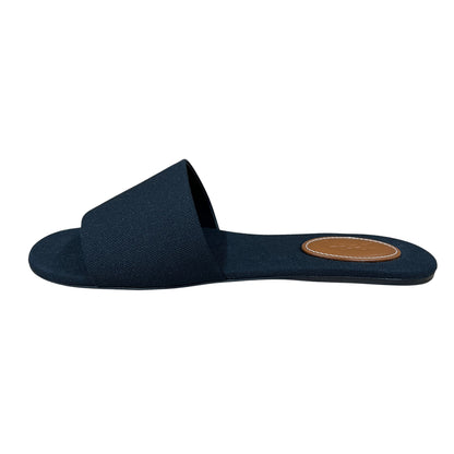 Onesizestore Saint Laurent Ciabatte Carlyle Slides in Cotton 801838 AADW0 1000